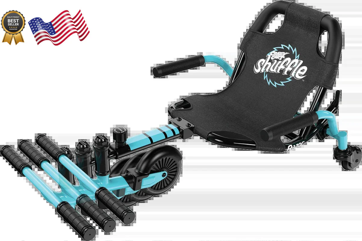 Kid-Powered Drifting Go-Kart Ride-On with Adjustable Frame - Image 10