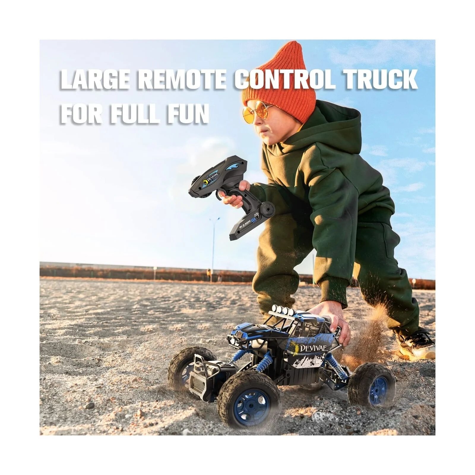 CROBOLL 1:12 RC Car for Boys with Lifting Function and 4WD - Image 2