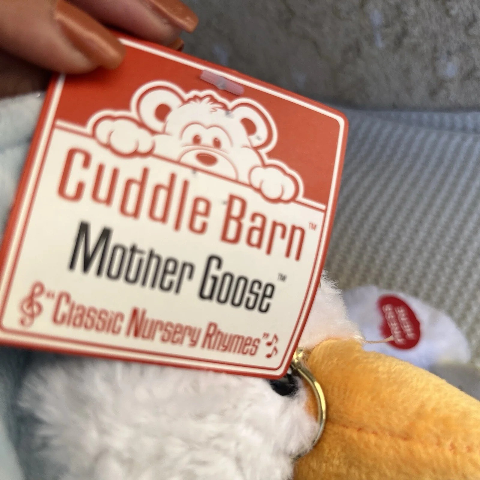Cuddle Barn "Mother Goose" Easter Plush Toy with Songs and New Batteries - Image 7