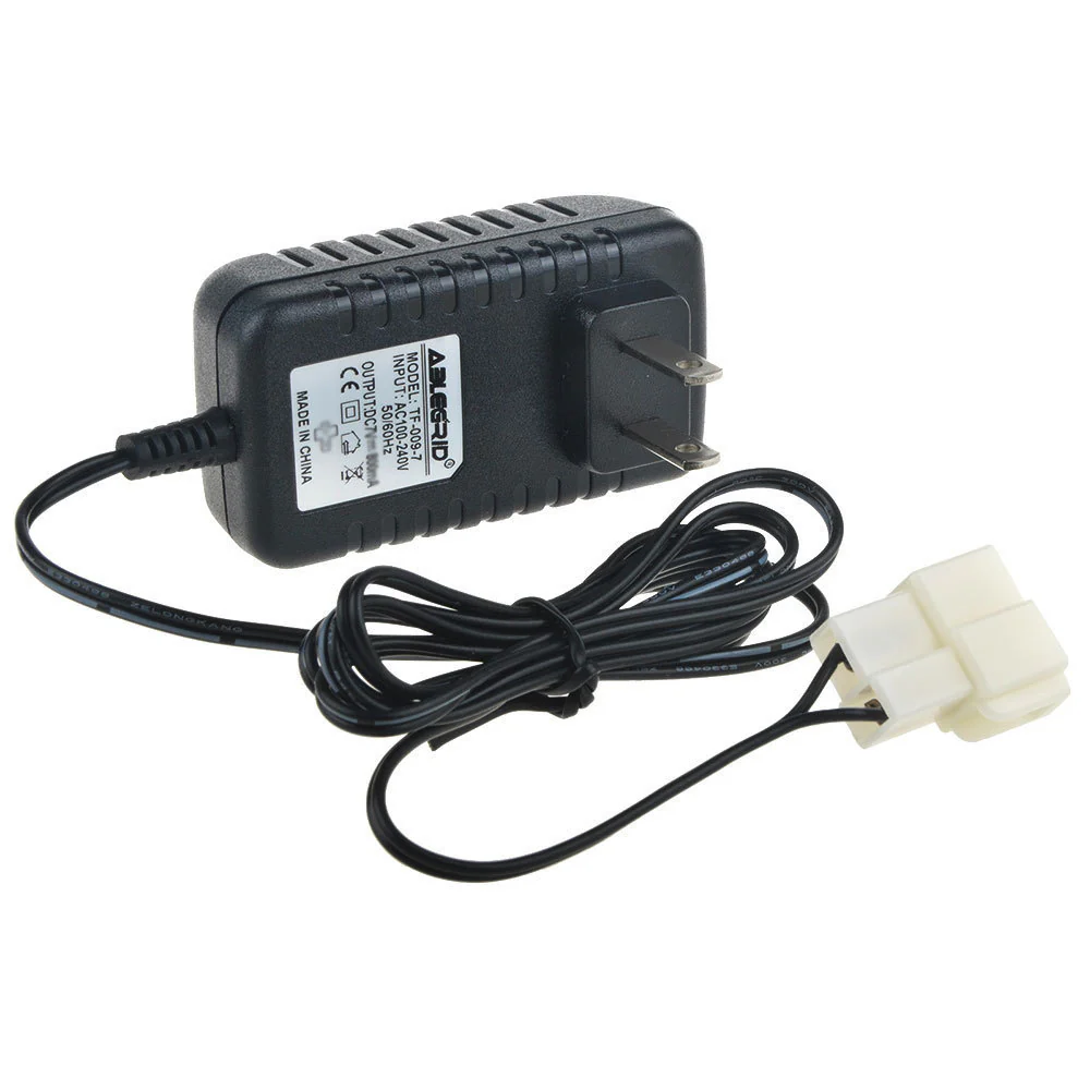 7V 6-Volt Battery Charger Adapter for Kid Trax Avigo Wildfire Quad Electric Vehicles
