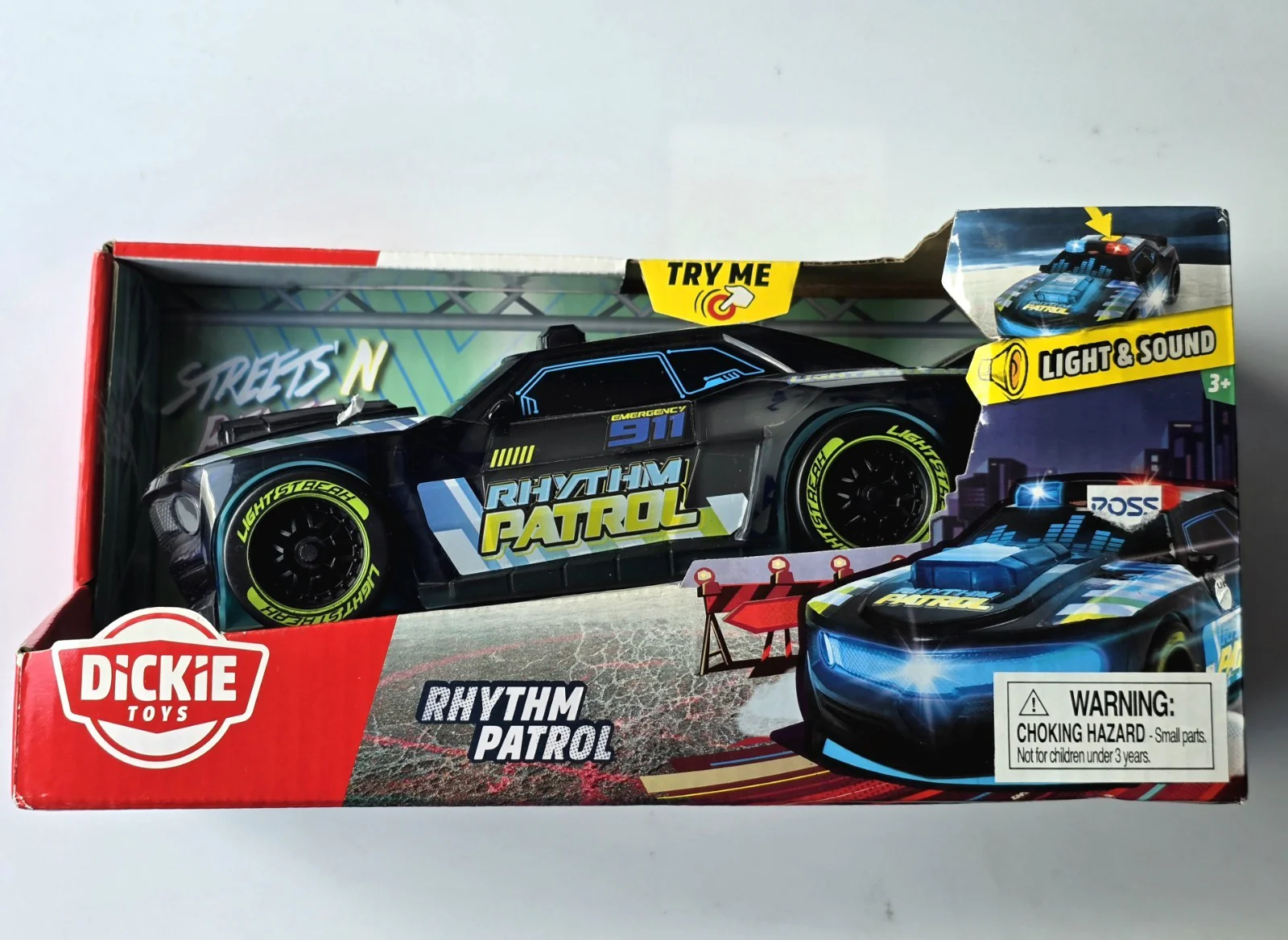 Dickie Toys Rhythm Patrol Streets N Beatz Police Cruiser - Sound and Lights