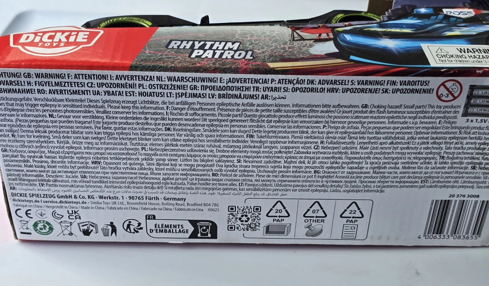 Dickie Toys Rhythm Patrol Streets N Beatz Police Cruiser - Sound and Lights - Image 7