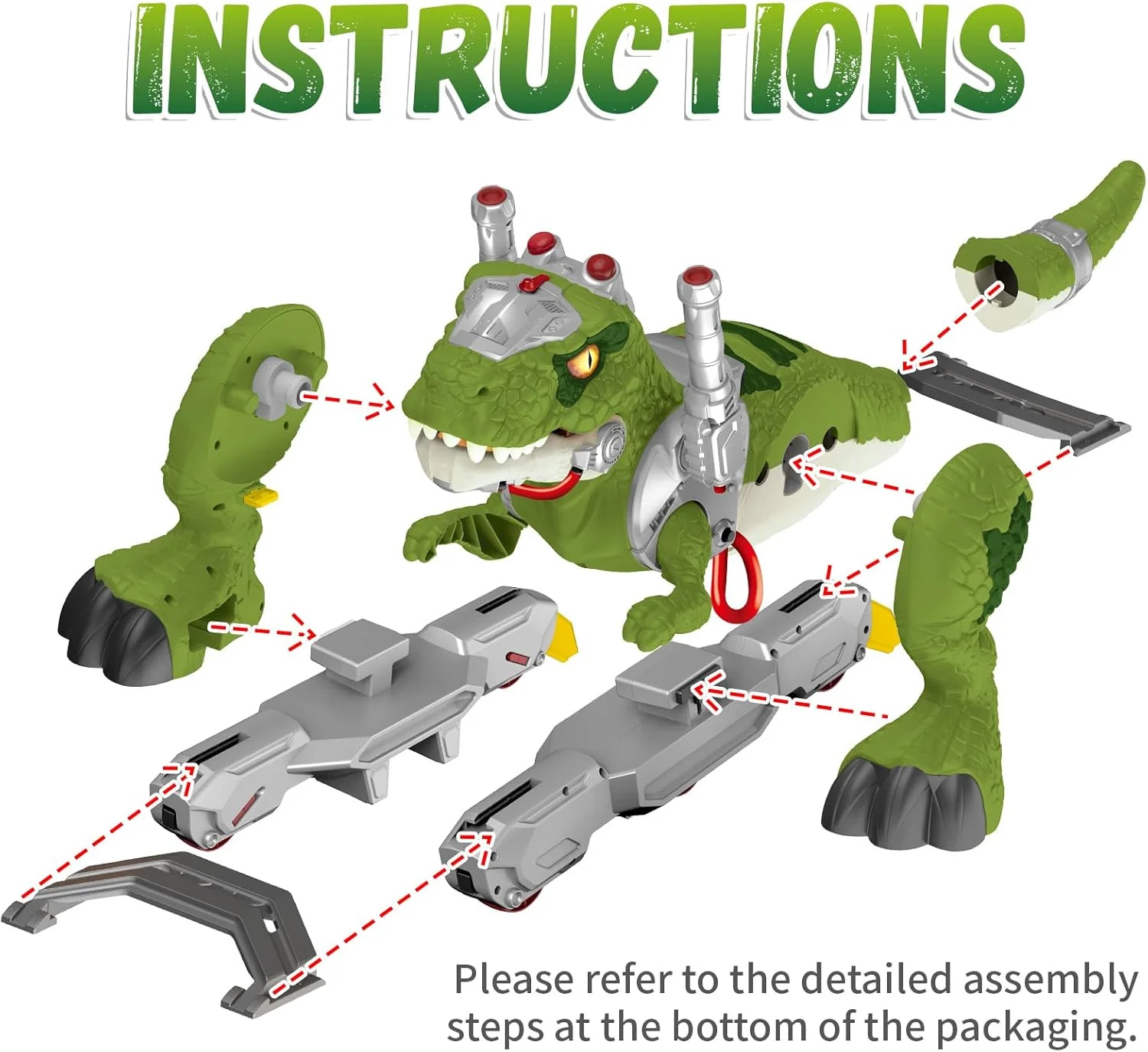 Electric Dinosaur Ride-On Car for Toddlers with Music and LED Lights - Image 6
