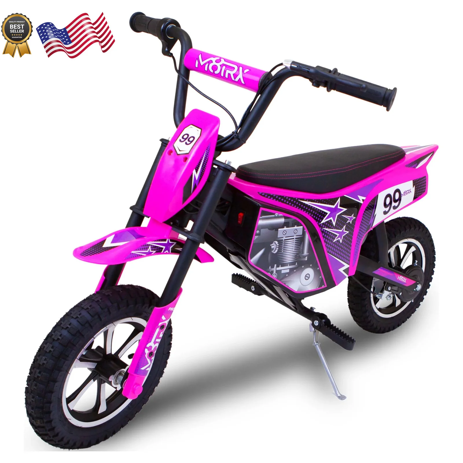 Electric Dirt Bike Toy for Kids and Teens 24V Pink M8TRX - Image 4