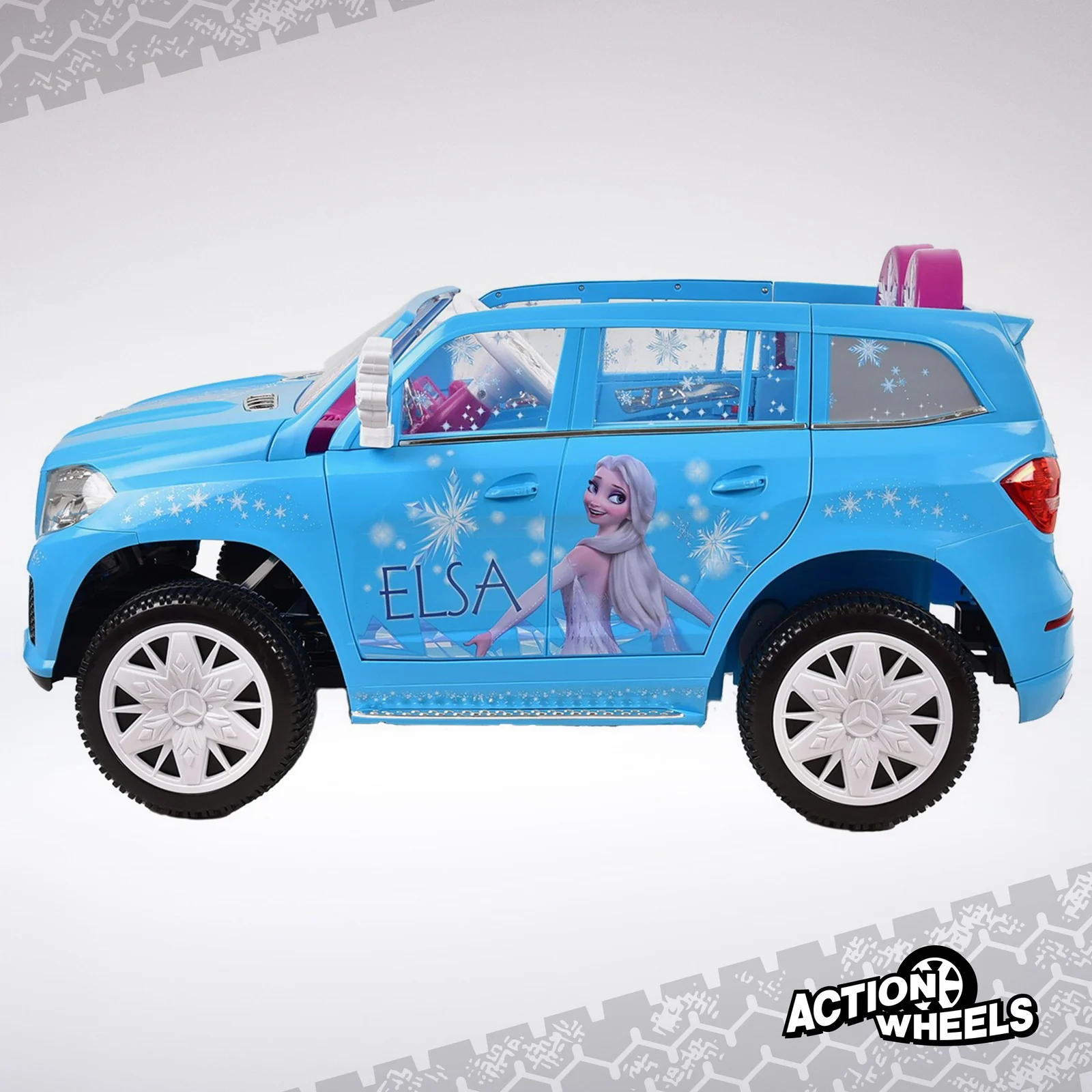 Frozen-themed 12V Mercedes GLS Electric Ride-On Car for Kids Ages 3 and Up - Image 5