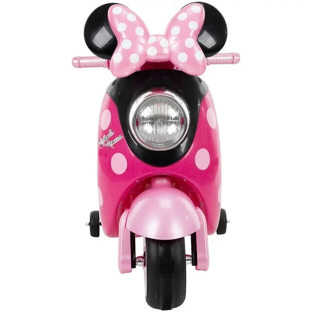 Battery-Powered Pink Minnie Mouse Electric Scooter for Kids Ages 3-7 - Image 6