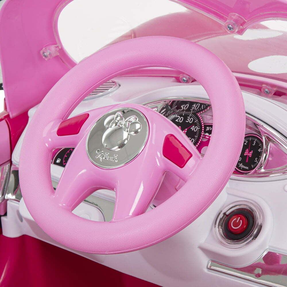 Minnie Mouse 6-Volt Electric Convertible Ride-On Car for Kids Ages 3 and Up - Image 11