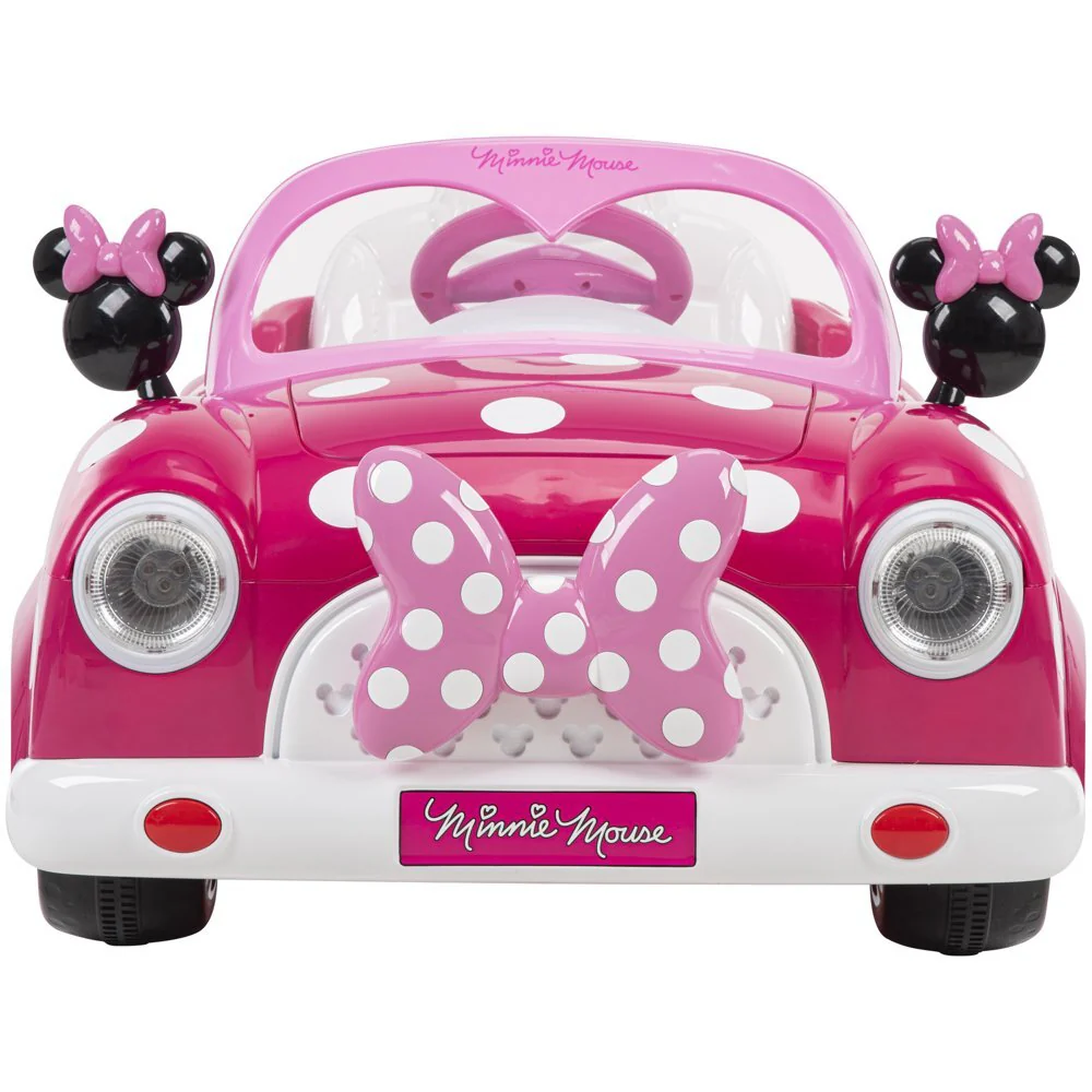 Minnie Mouse 6-Volt Electric Convertible Ride-On Car for Kids Ages 3 and Up - Image 3