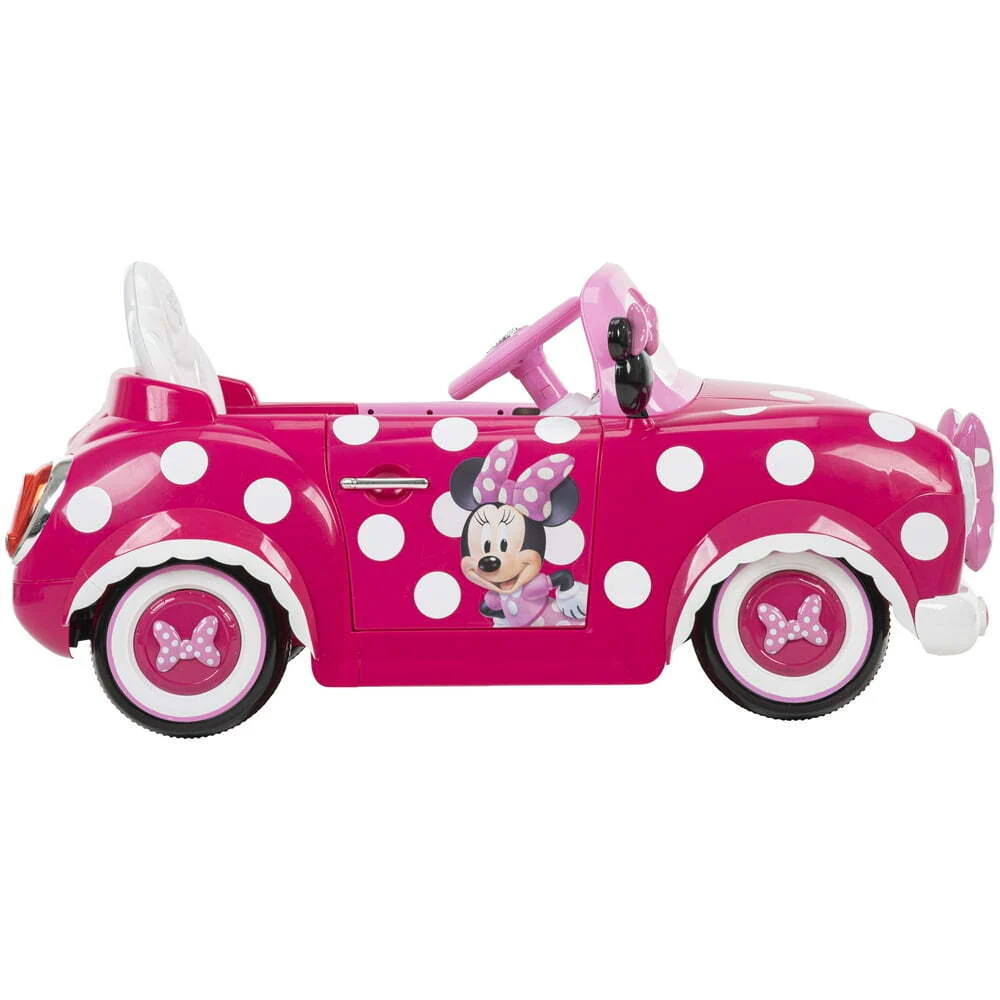 Minnie Mouse 6-Volt Electric Convertible Ride-On Car for Kids Ages 3 and Up - Image 4