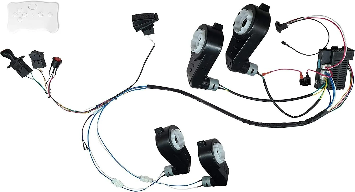 DIY 24V Remote Control Car Modification Kit for Kids - Complete Wire Set and Harness Included - Image 2