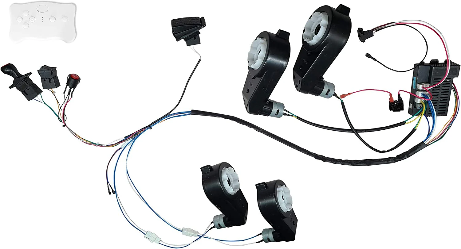 DIY 24V Remote Control Car Modification Kit with Full Wiring Harness for Kids - Image 2