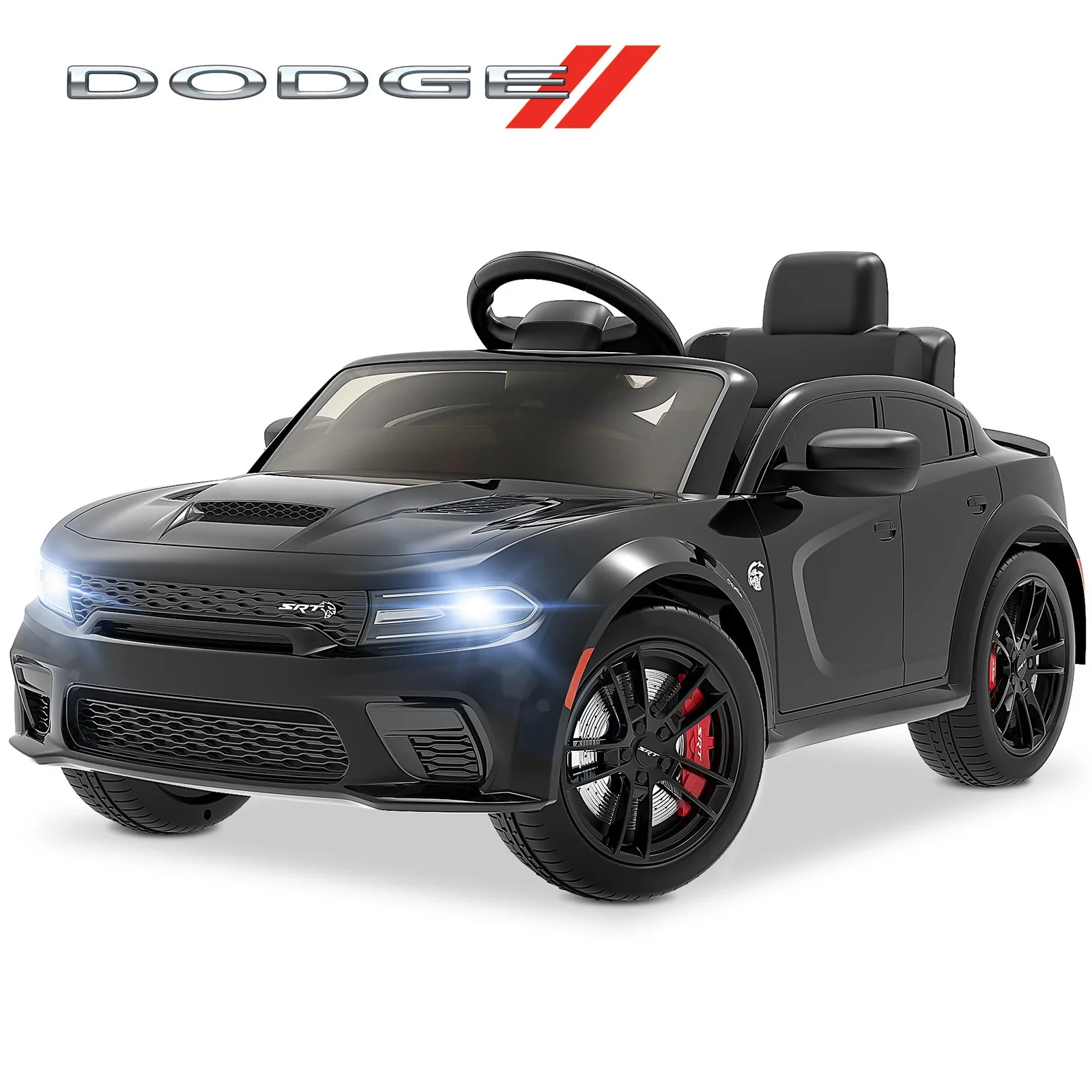 12V Licensed Dodge Charger SRT Hellcat Electric Ride-On Car for Kids - Image 10