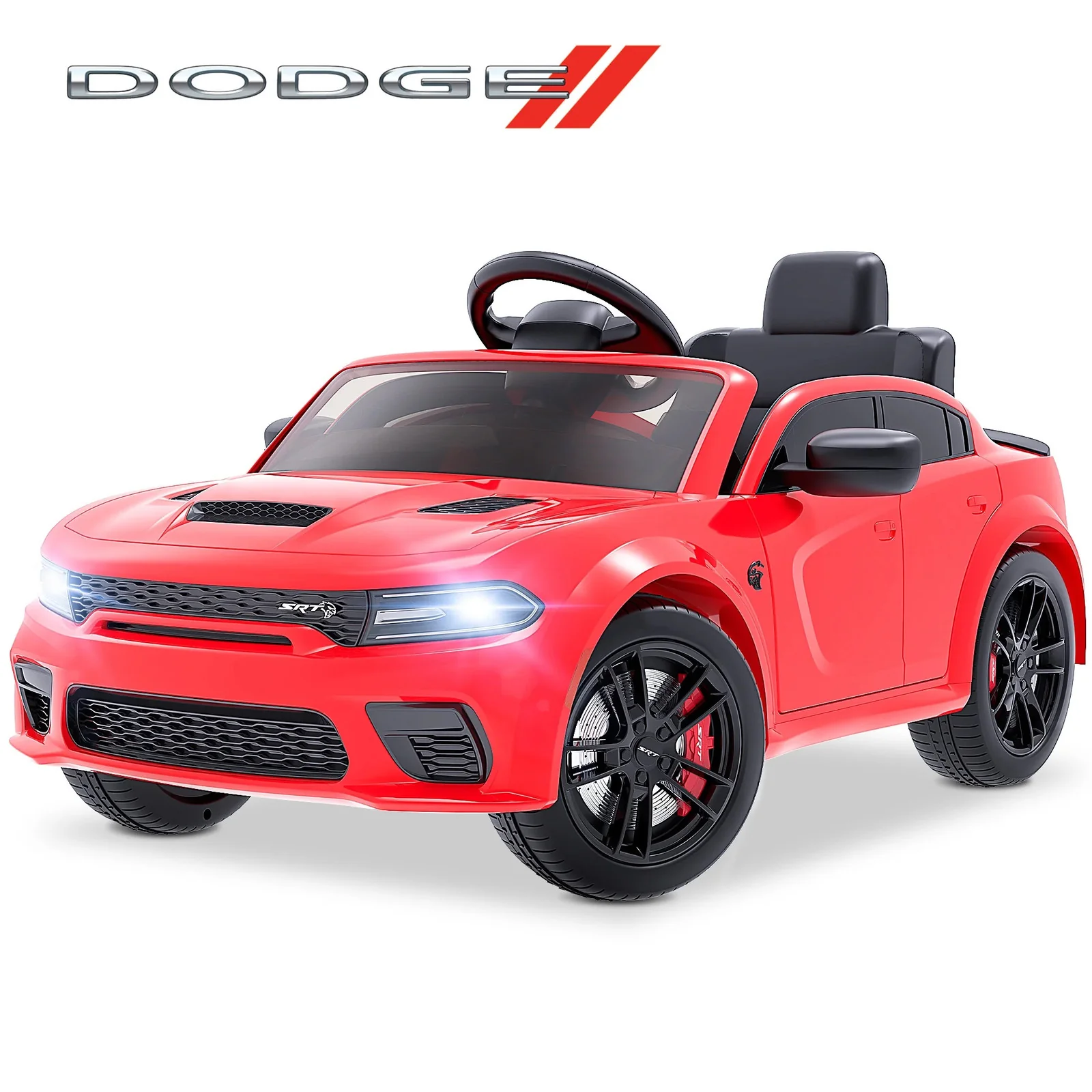Electric Dodge Charger SRT Ride-On Car for Kids Powered Toy Vehicle