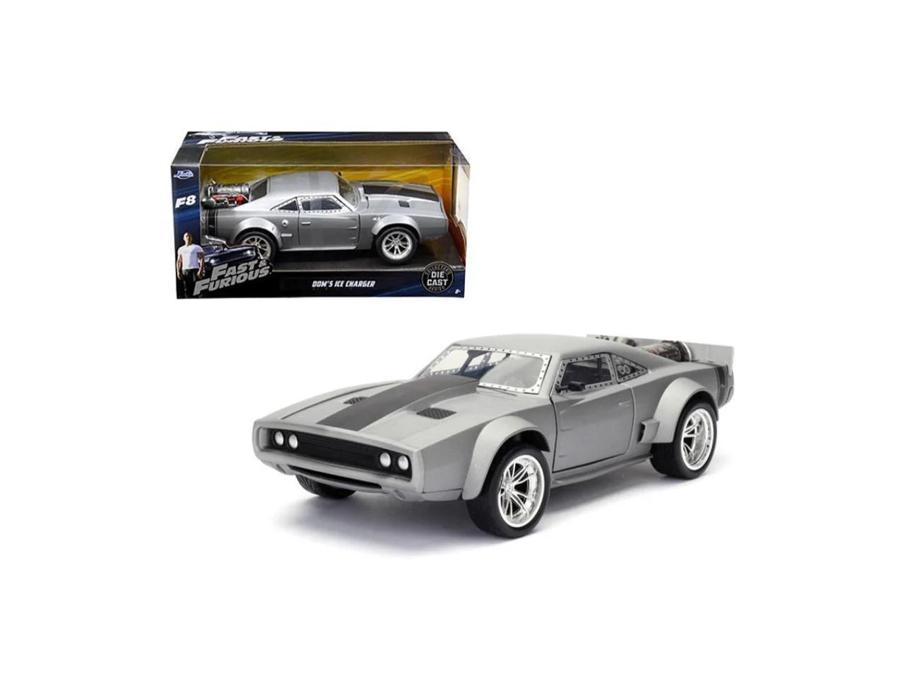 1/24 Diecast Model of Dom's Dodge Ice Charger from Fast & Furious F8 Movie by Jada - Image 9