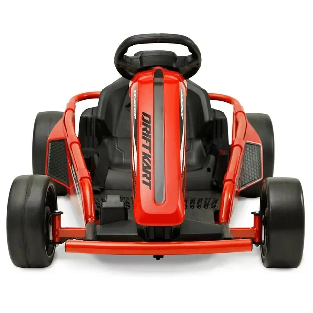 24V Battery-Powered Drift Go-Kart Ride-On Vehicle for Kids 8+ Red - Image 8