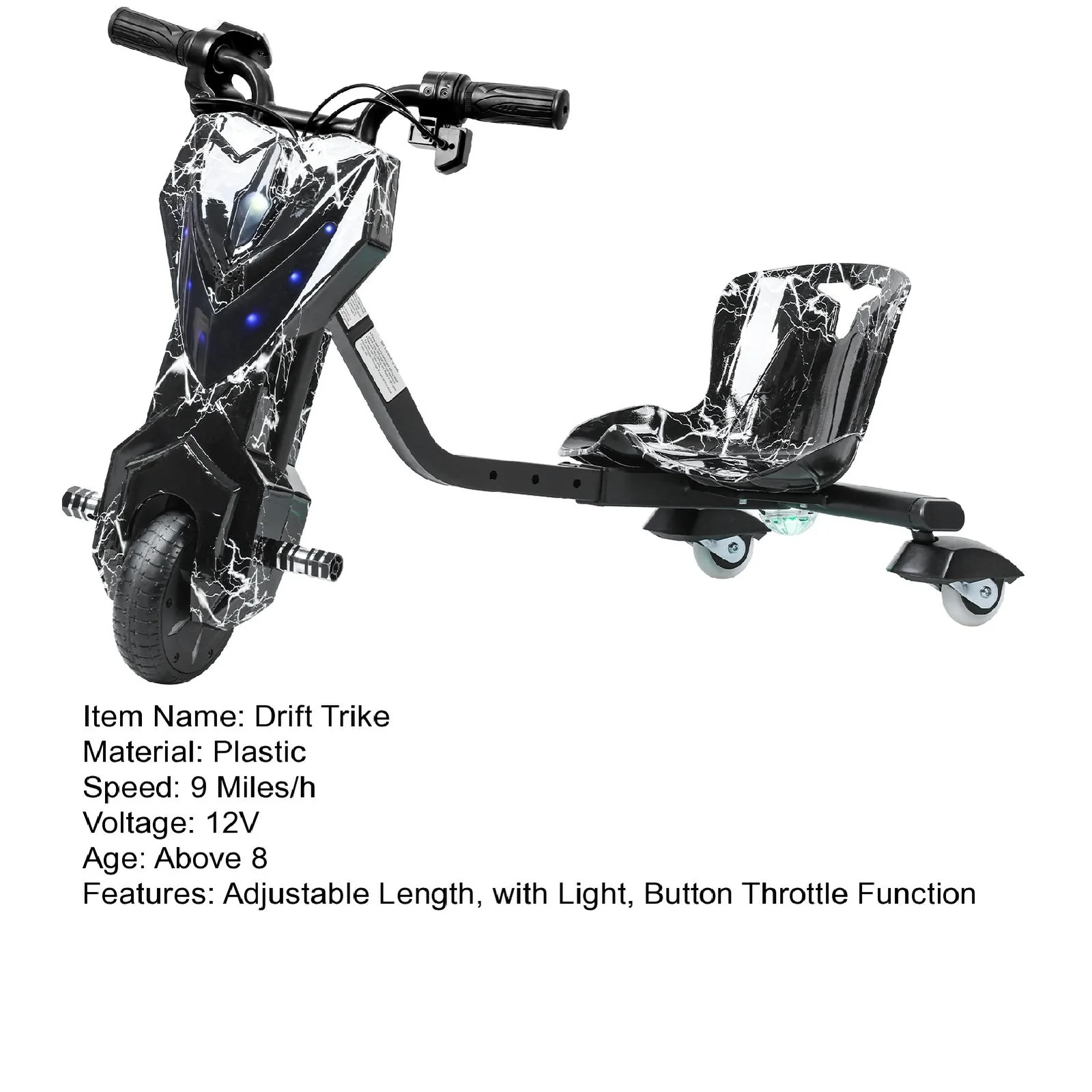 Drift Tricycle for Kids with Large Wheels – Ride-On Drifting Trike for Ages 8 and Up - Image 15