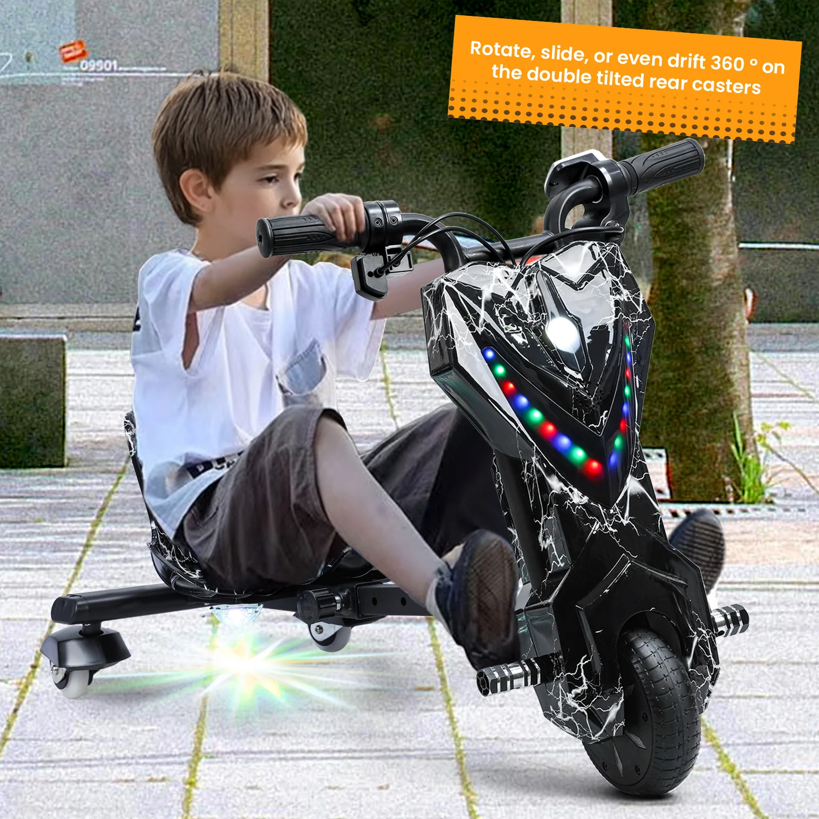 Drift Tricycle for Kids with Large Wheels – Ride-On Drifting Trike for Ages 8 and Up - Image 2