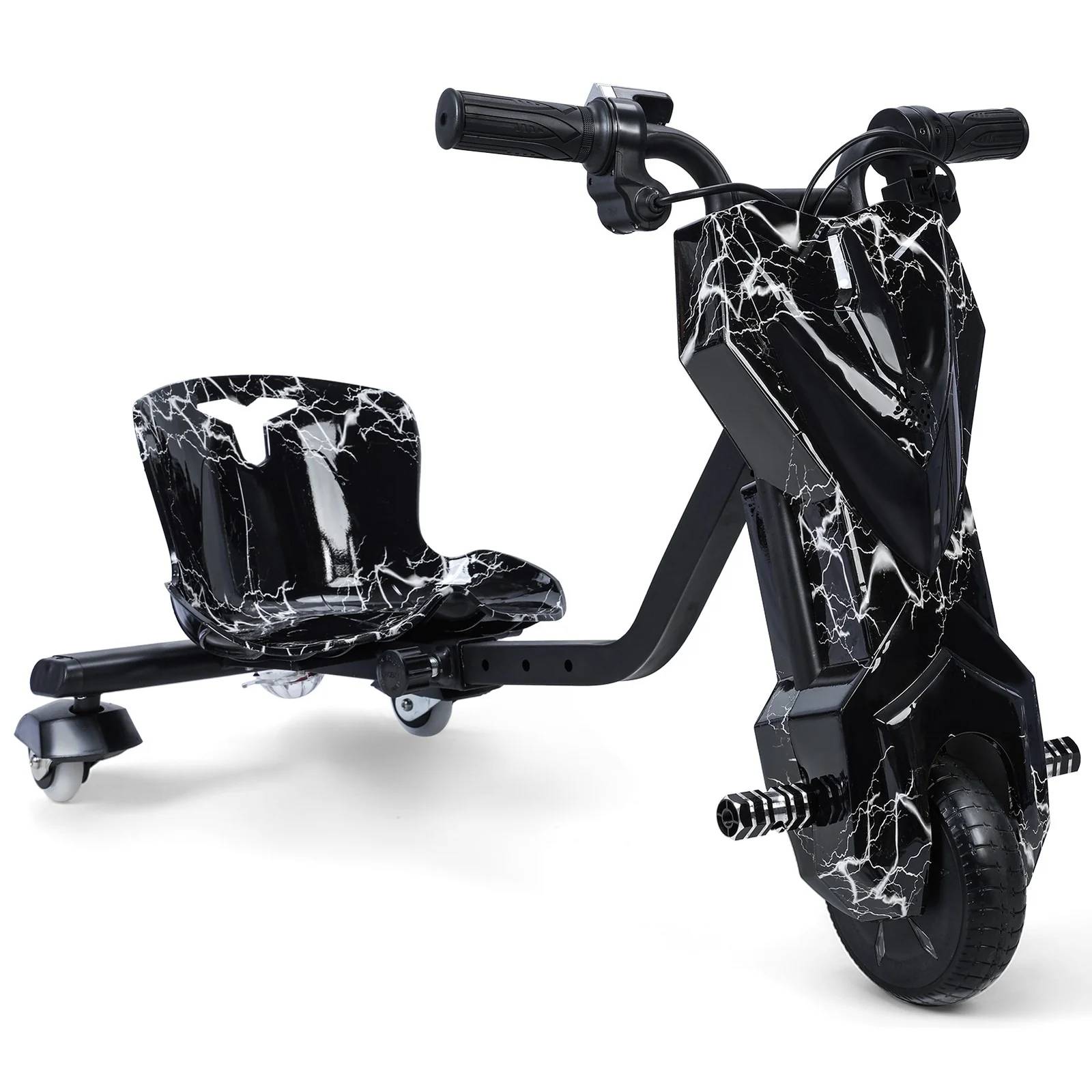 Drift Trike Ride-On Tricycle with Adjustable Seat for Kids Ages 8 and Up - Image 4
