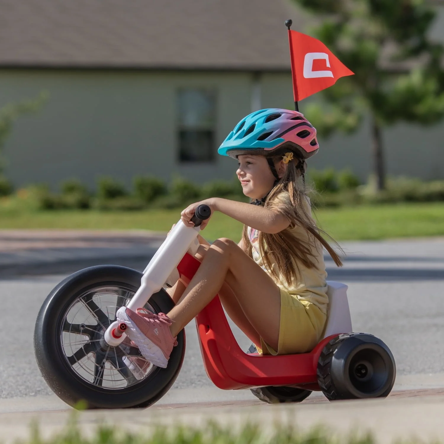 Electric Red Ride-On Powered Trike for Kids - Image 3