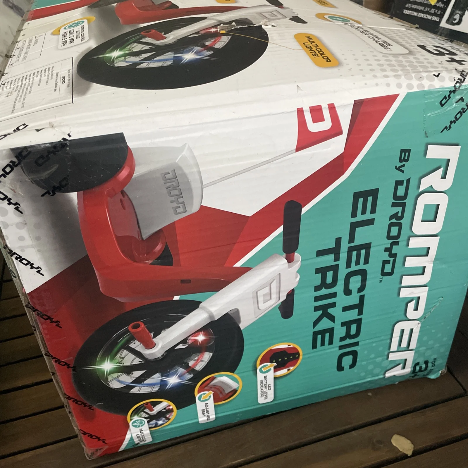 Electric Powered Ride-On Trike for Kids - Red - Image 2