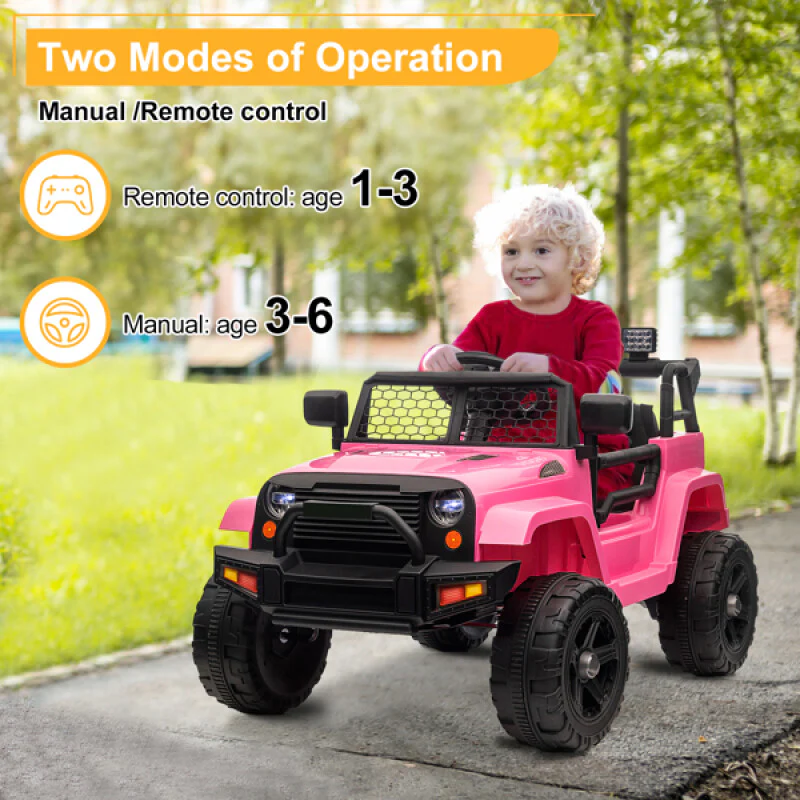 Dual-Drive Ride-On Jeep for Kids 12V 4.5Ah with 2.4GHz Remote Control - Image 5