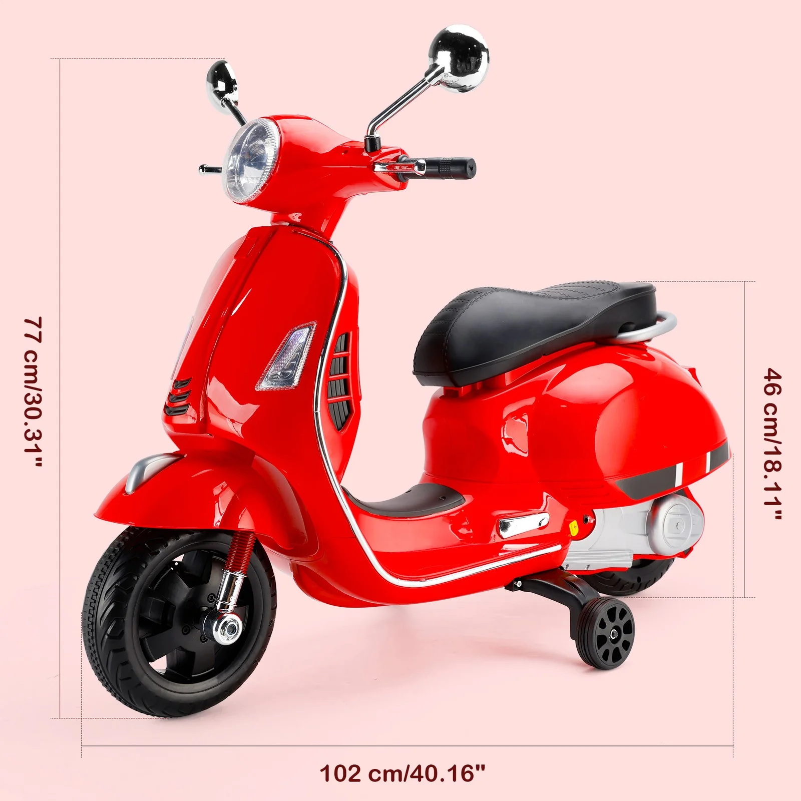 Electric 6V Red 3-Wheel Ride-On Motorcycle Toy for Kids - Image 10