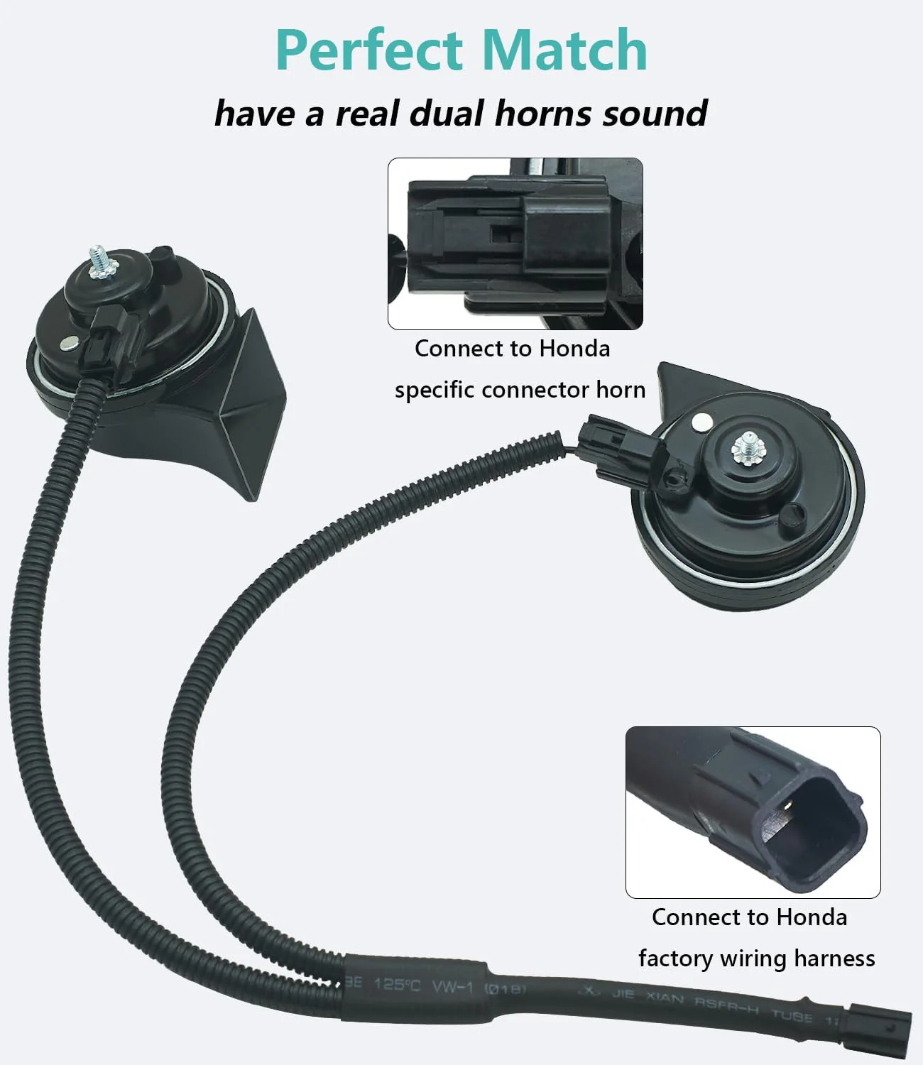 Enhanced Dual Horn Upgrade Kit for Honda HR-V (2016-2022) and Fit (2007-2020) - Image 4
