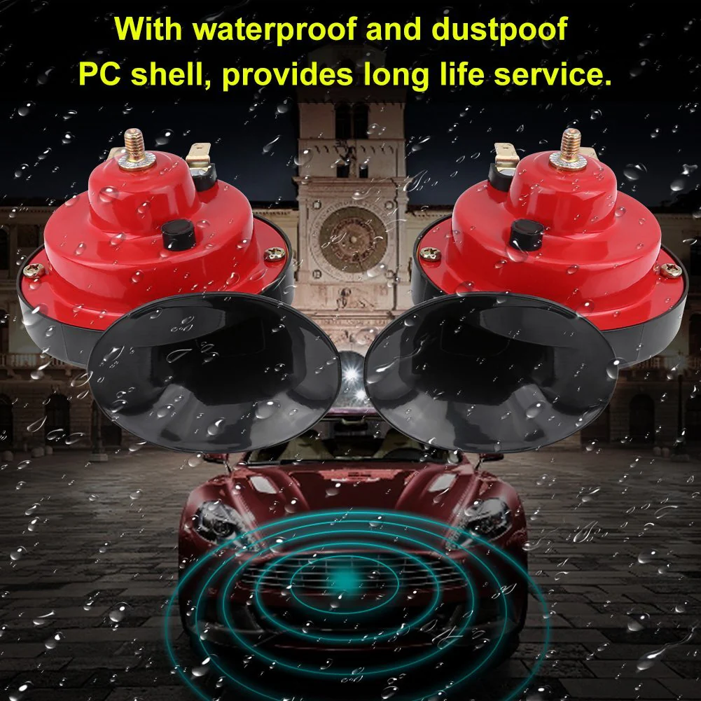 Dual-Tone 12V 135dB Universal Air Horn Pair for Cars Trucks Boats and Bikes - Image 6