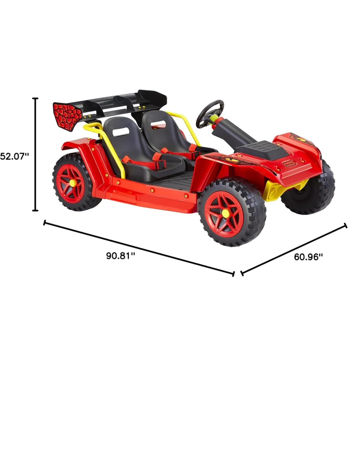 12V Powered Dune Buggy Ride-On with Portable Rechargeable Battery - Image 2