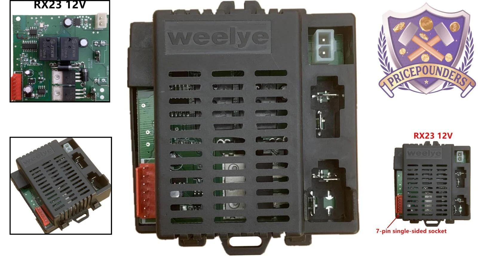 Durable 12V Control Box for Kids’ Ride-On Cars with Easy Installation and Lightweight Design - Image 2