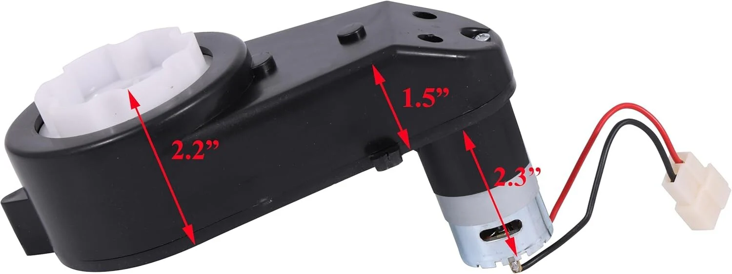 Durable 2-Piece Kids Electric Car Gearbox with Quick-Change Motor Installation - Image 4