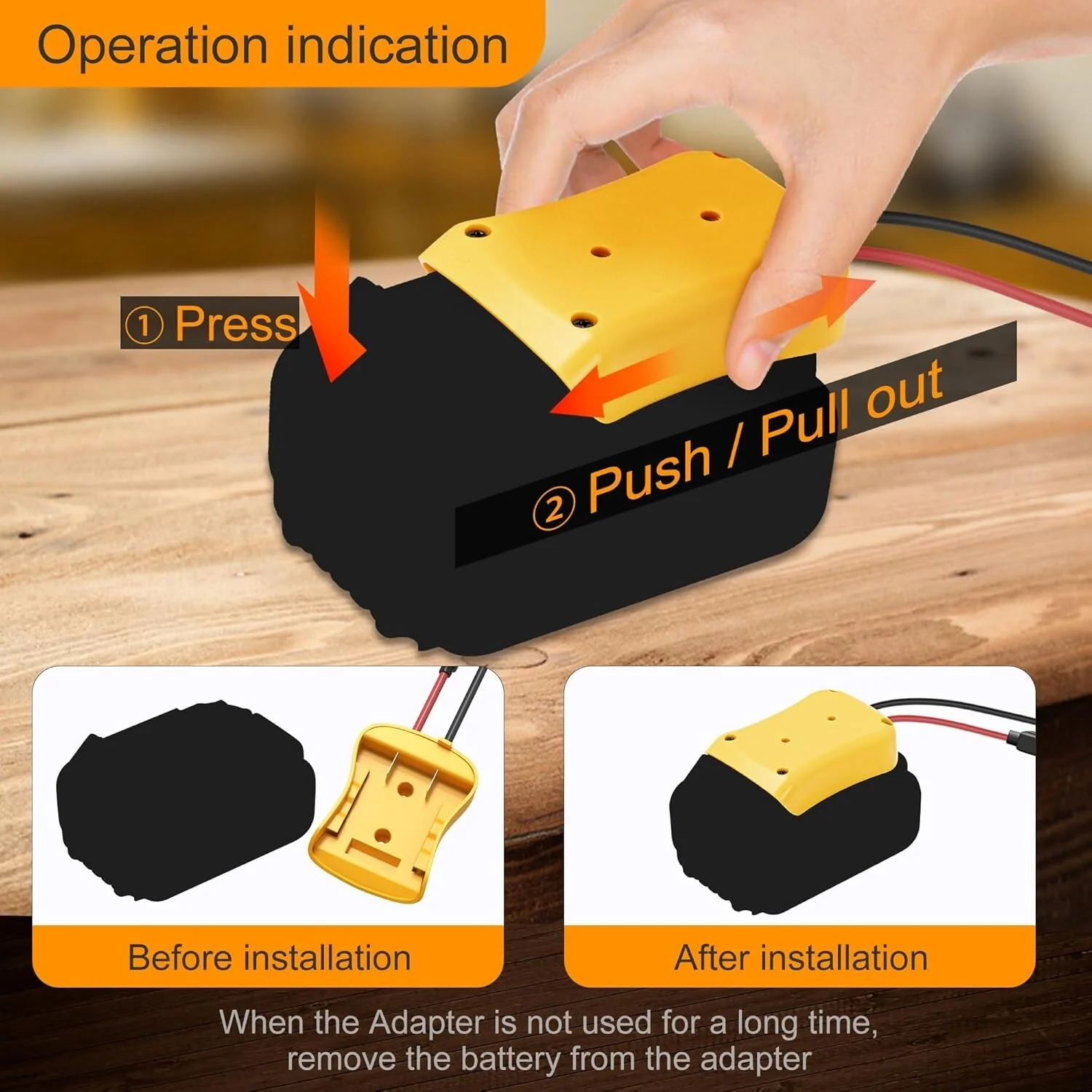 Durable Power Wheel Battery Adapter Set 20V Converter with Fuses and Connectors - Image 6
