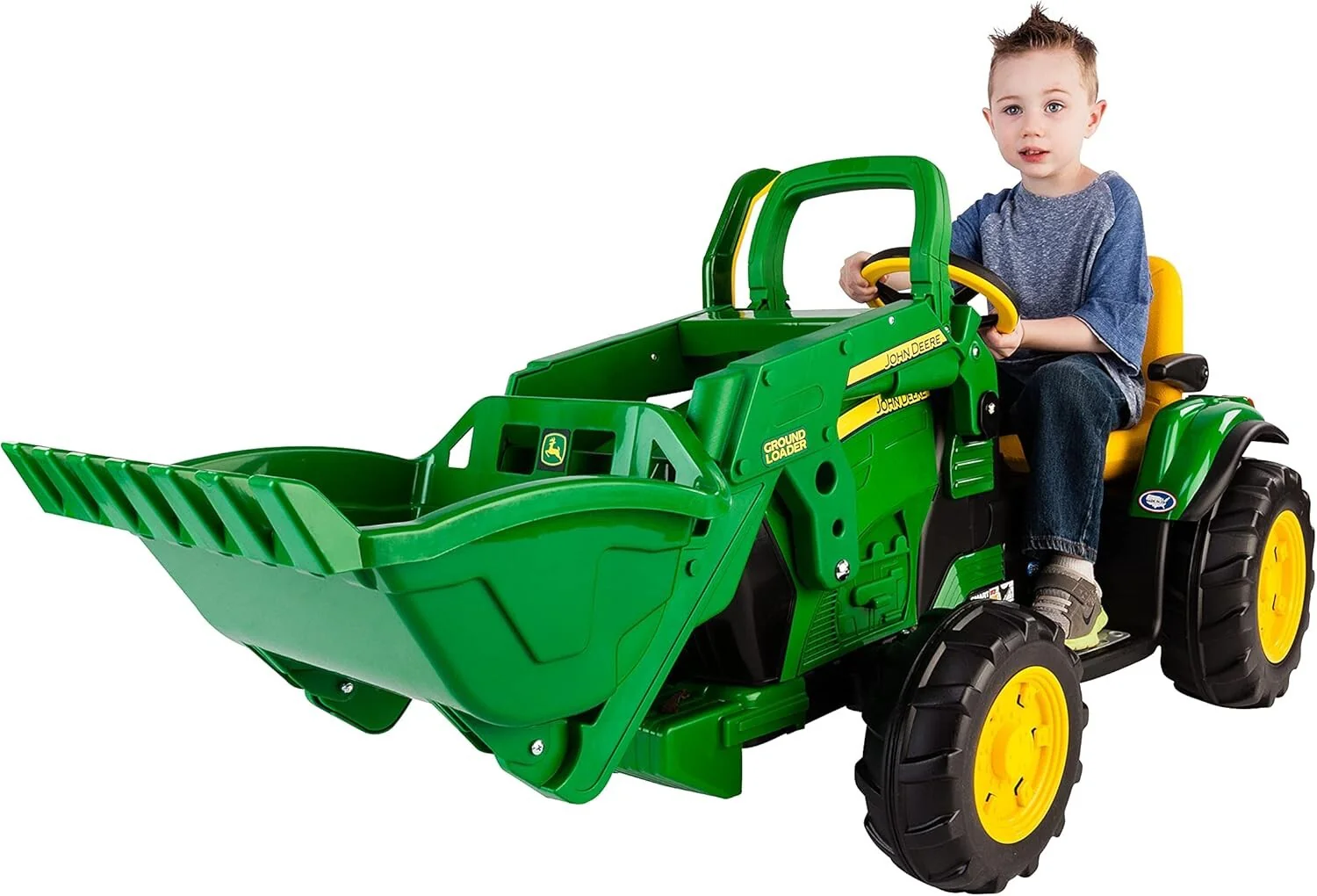 Heavy-Duty Black Wheel Set for John Deere Ground Loader Tractors - Image 6