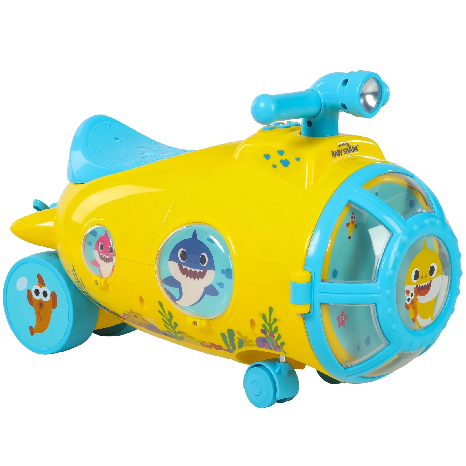Baby Shark Ride-On Submarine Toy for Kids Ages 1.5 to 3 Years