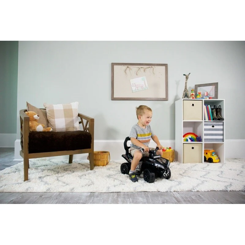 Kids Non-Electric Camo Ride-On Toy with LED Lights and Storage – 1 MPH - Image 11