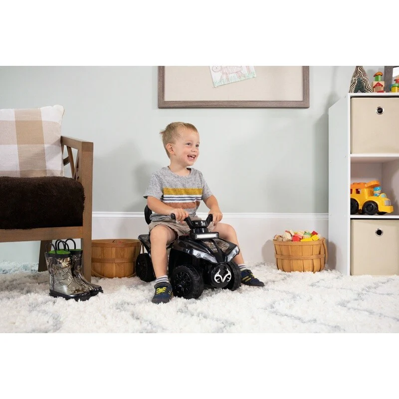 Kids Non-Electric Camo Ride-On Toy with LED Lights and Storage – 1 MPH - Image 12