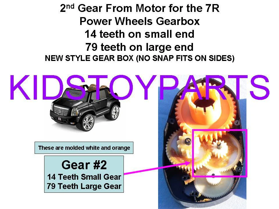 Power Wheels Gearbox Fit for Mustang Corvette Jeep 7R 14/79 Ratio - Image 6