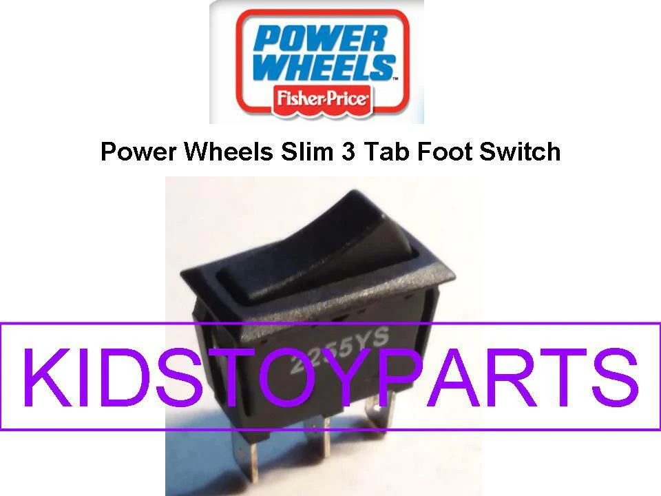 Foot Rocker Switch with Tab Pin Compatible with Power Wheels Models 008011761 and 08010538 - Image 2