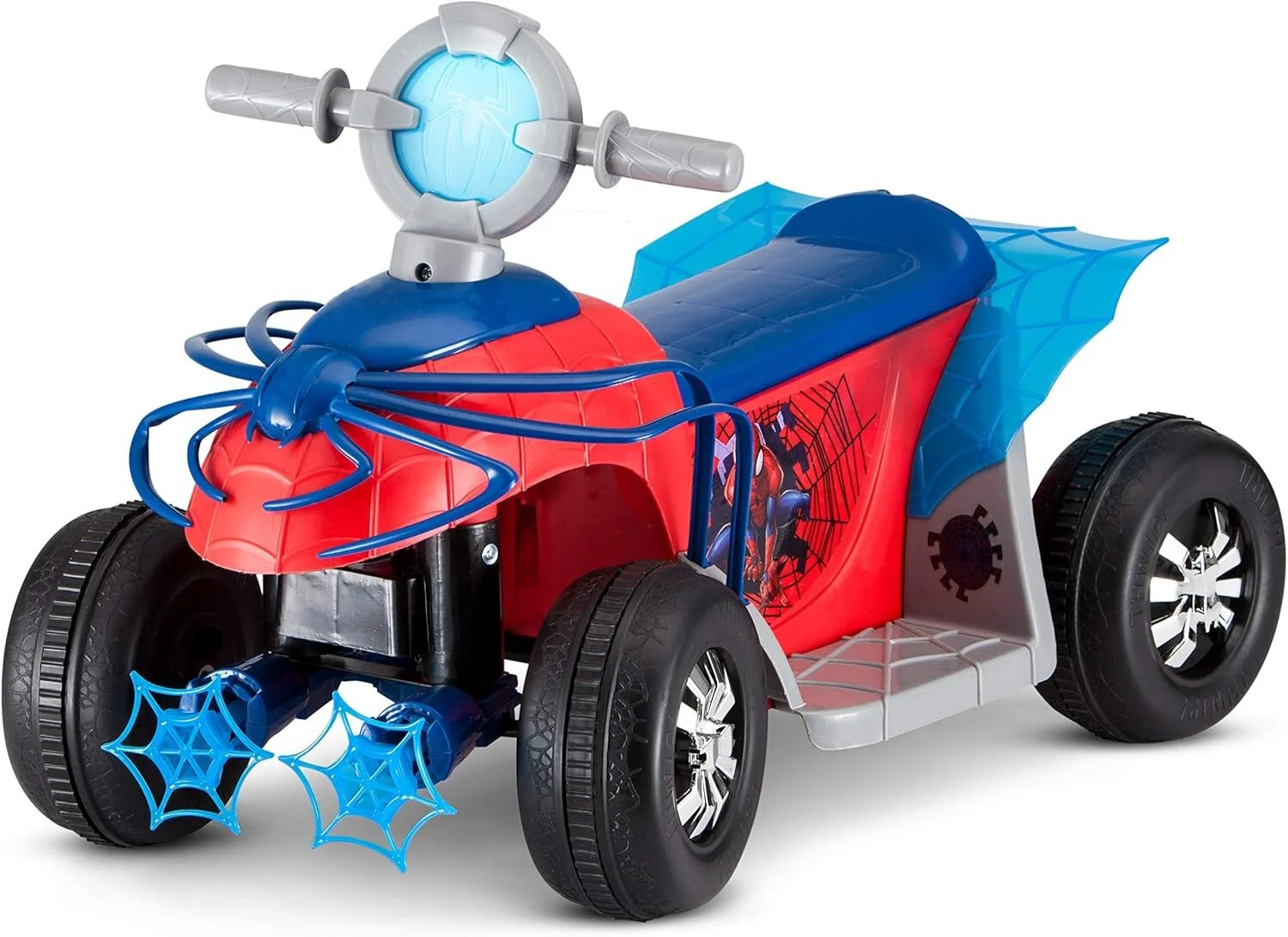 Push-Button Spider-Man Quad Ride-On for Toddlers 18-30 Months Up to 44 lbs - Image 3