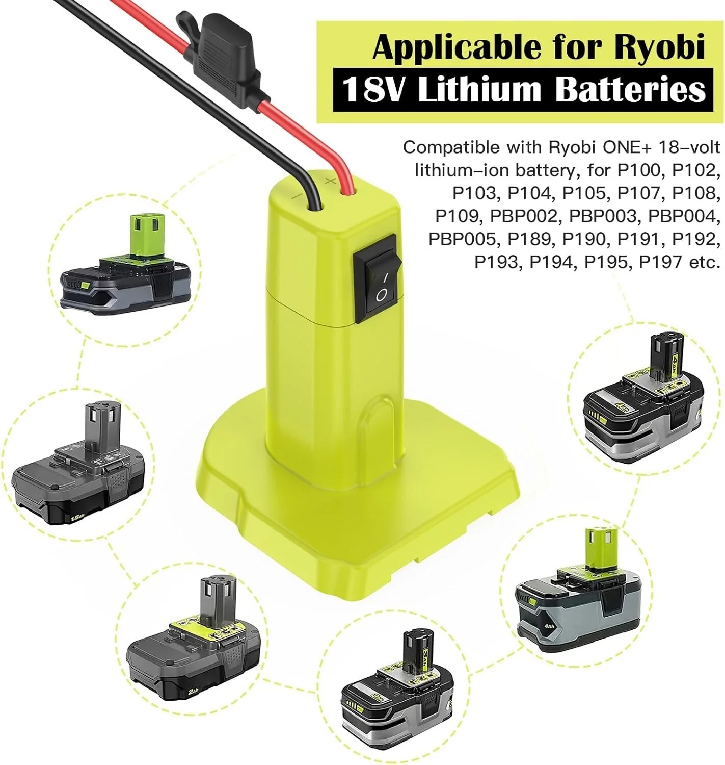 High-Efficiency Power Wheels Adapter for 18V Ryobi Batteries with Quick Installation - Image 6