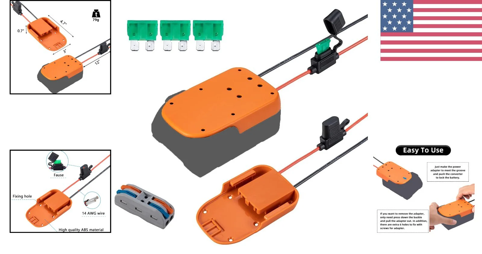 Seamless 18V Battery Adapter for Power Wheels and Robotics Applications - Image 2