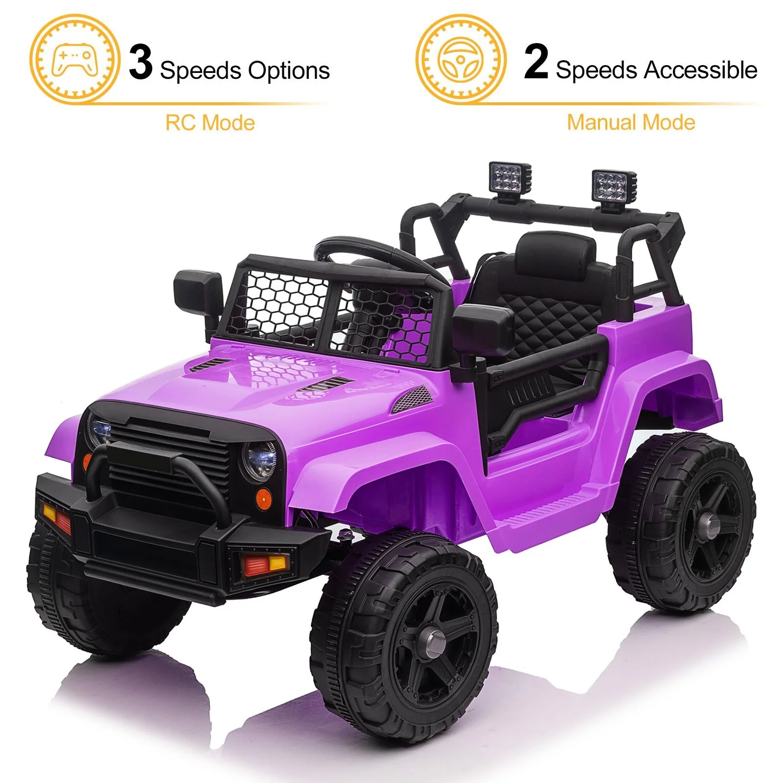 12V 4.5A Electric Kids Ride-On Jeep Car with Remote Control and Safety Features - Image 9