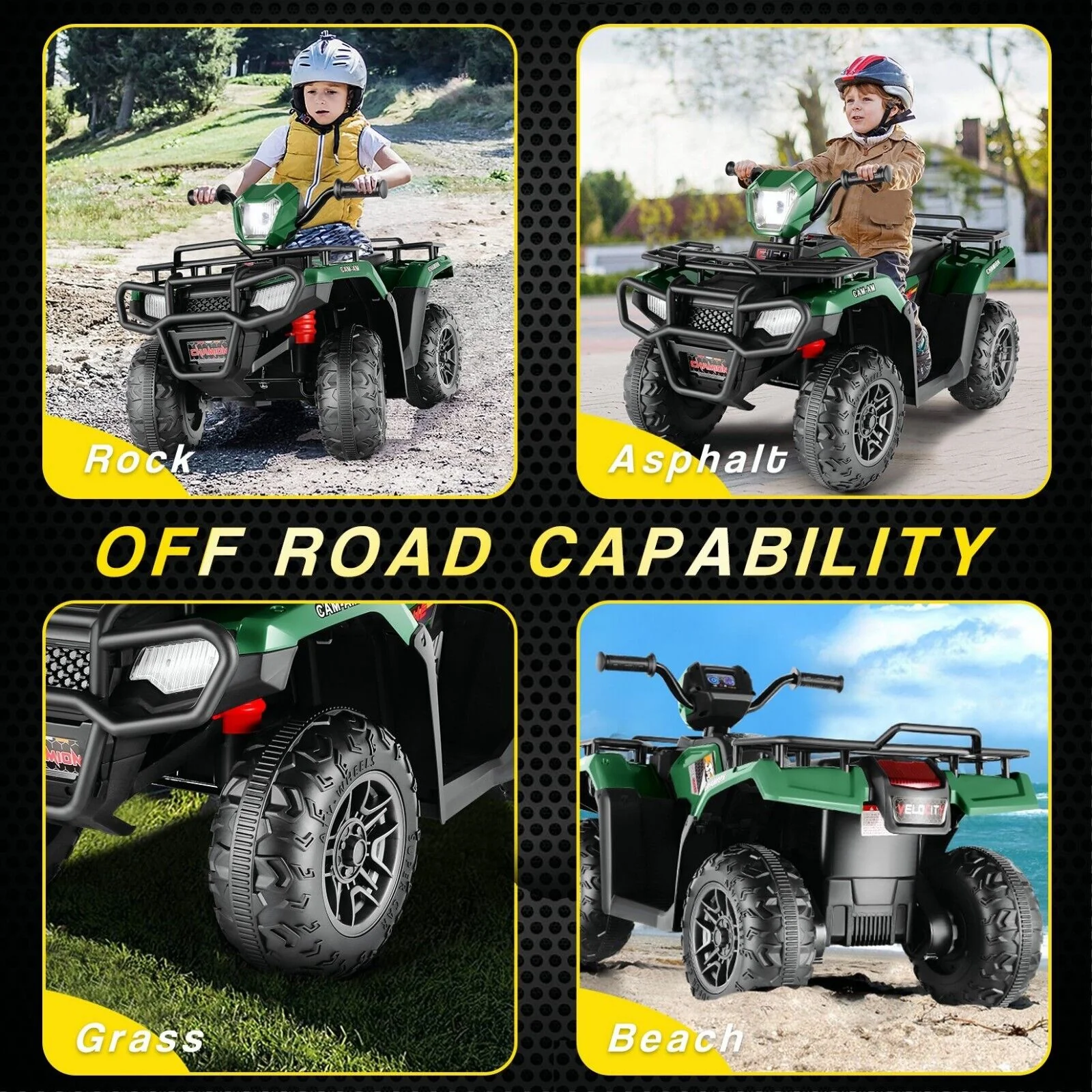 Electric 12V ATV Quad for Kids with 2 Speeds and 2x30W Motor - Image 16