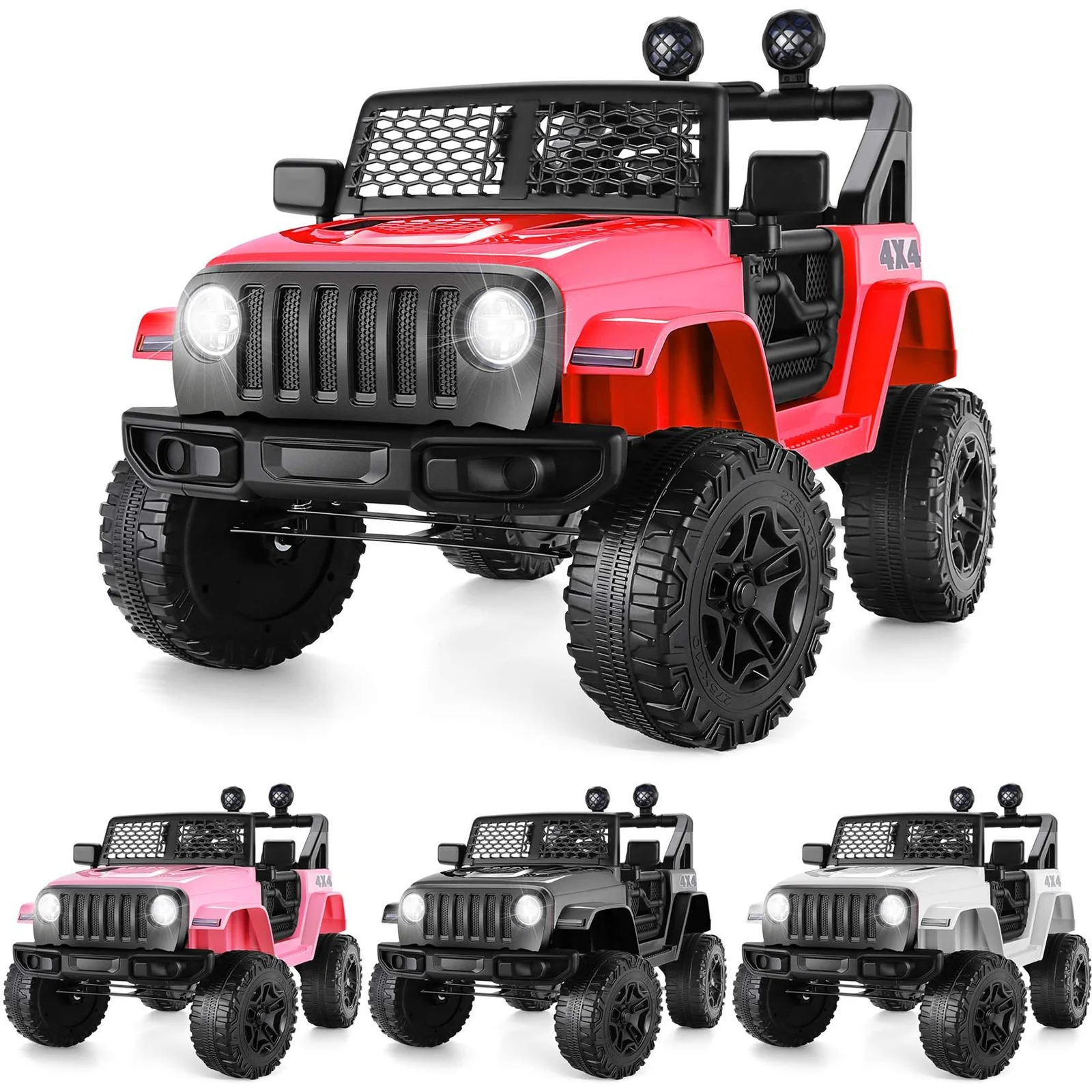 12V Electric Kids Ride-On Jeep with USB, Bluetooth, MP3 and Remote Control - Image 5