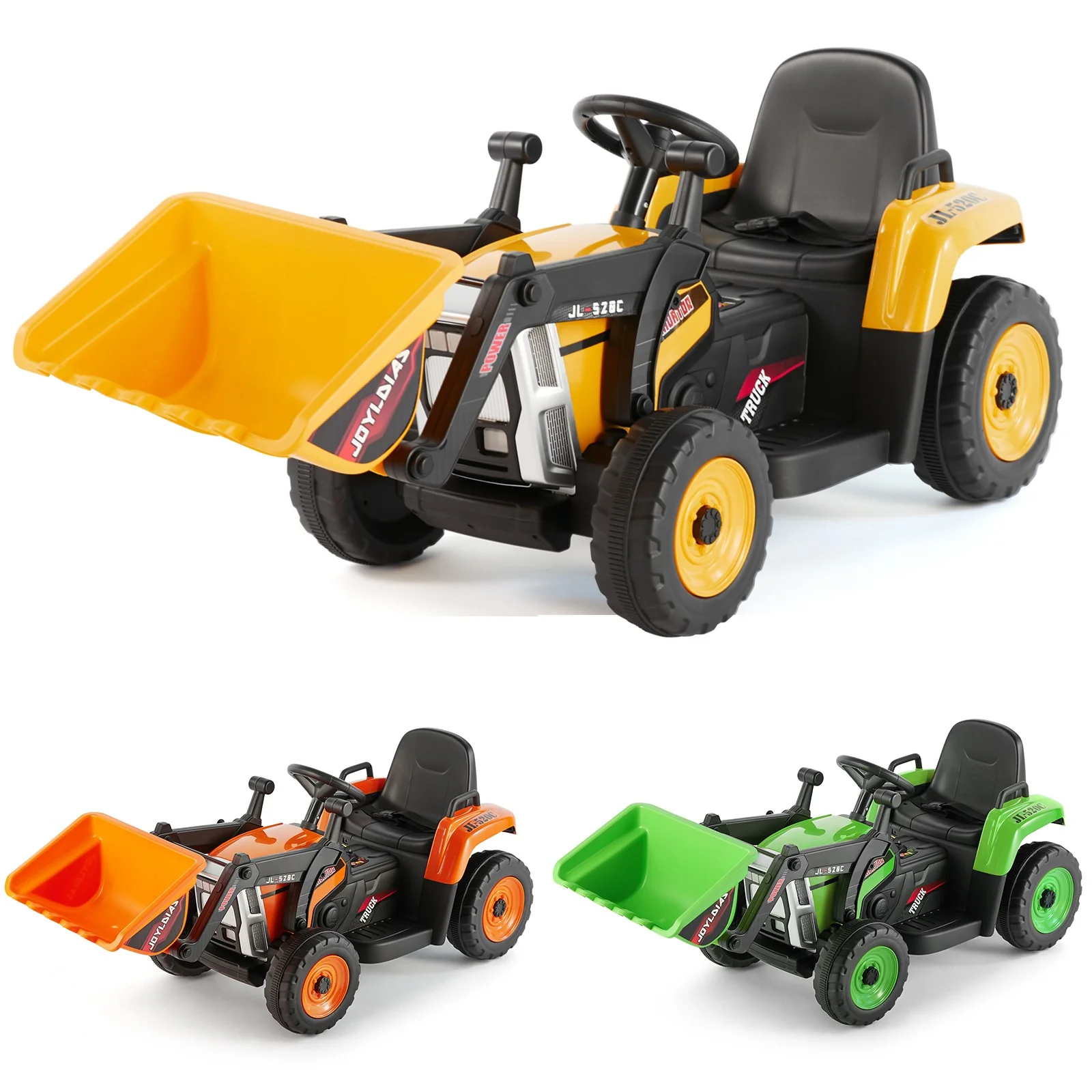 12V Electric Kids Ride-On Excavator Truck Digger with 3 Speeds, Music, and Remote Control - Image 13