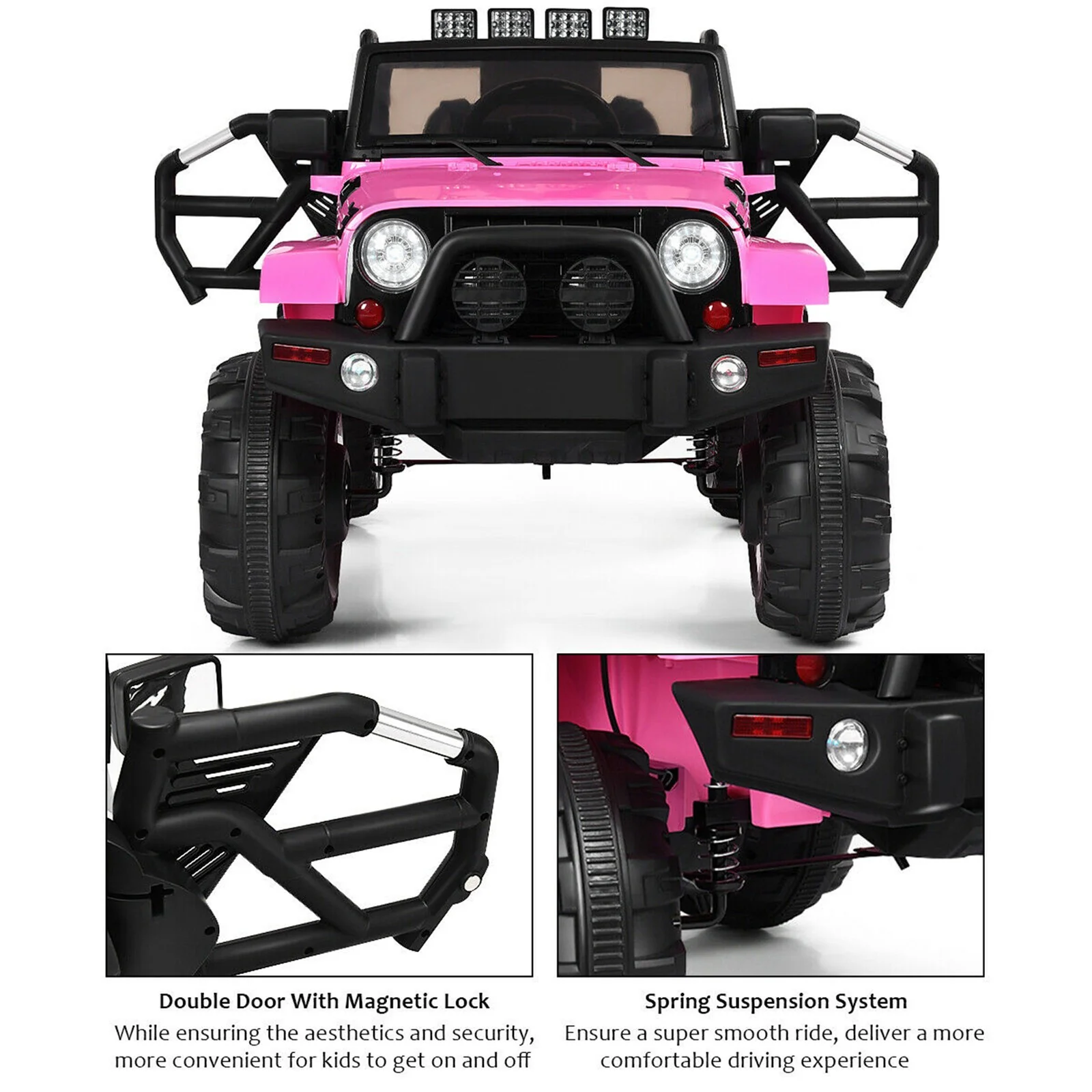12V Electric Kids Ride-On Truck with 2.4GHz Parent Remote Control - Image 6