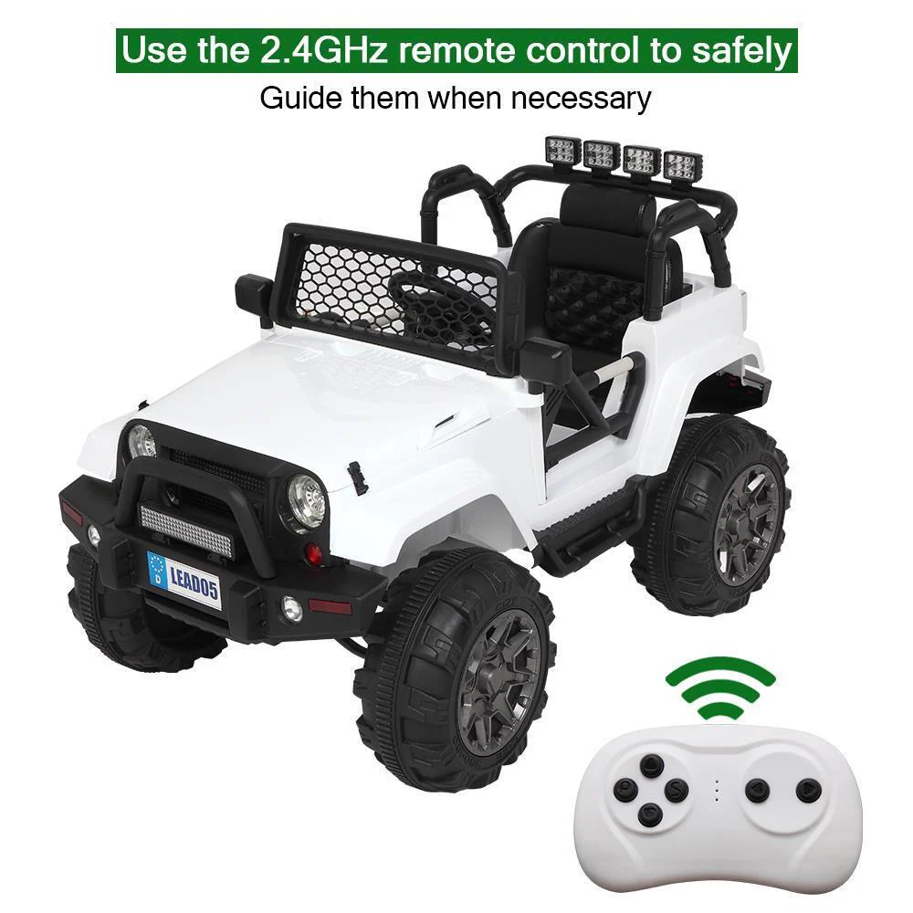 Electric 12V Kids Ride On Car with Remote Control and LED Lights - Perfect Gift for Little Drivers! - Image 9