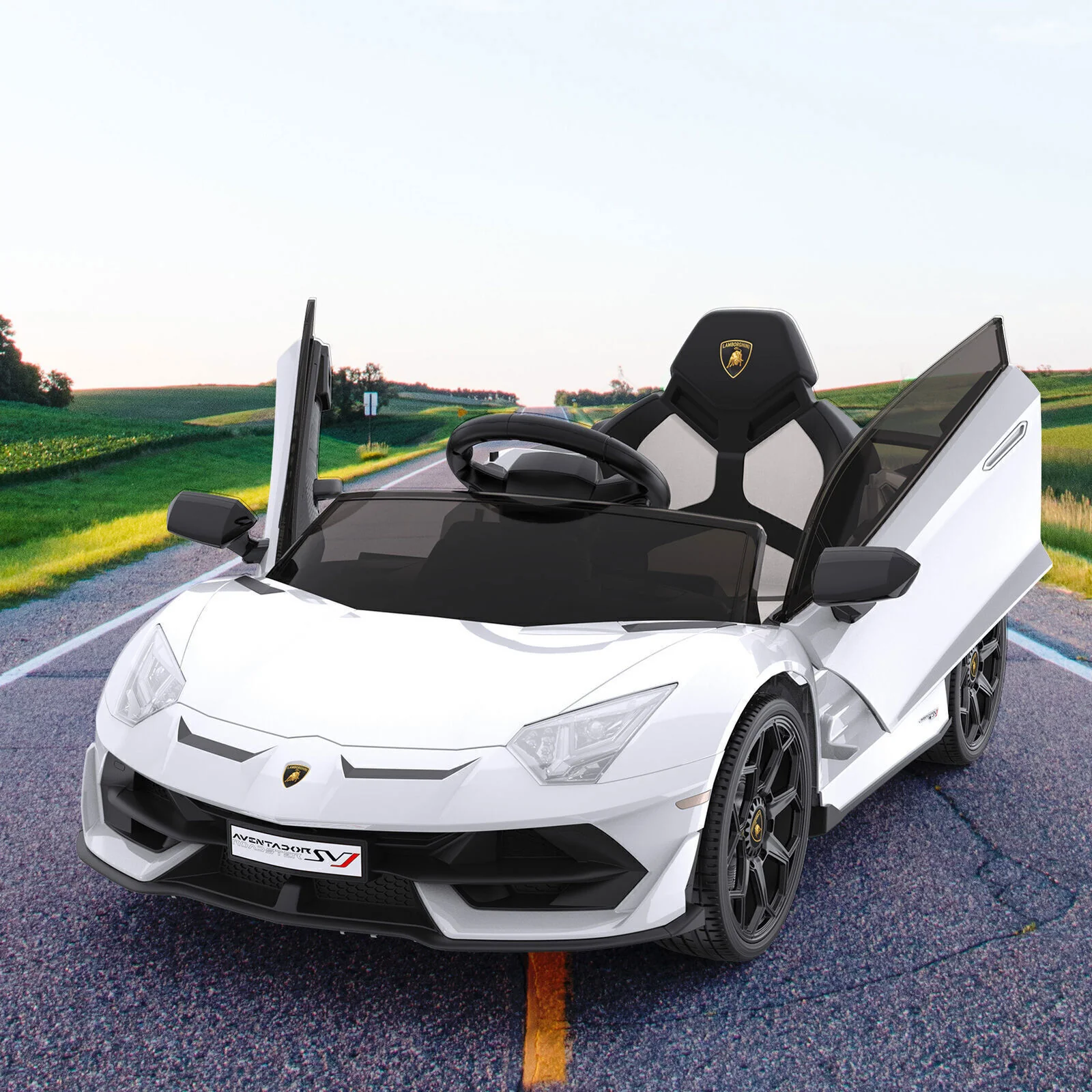 Electric 12V Kids Ride-On Sports Car with LED Remote Control - Image 12