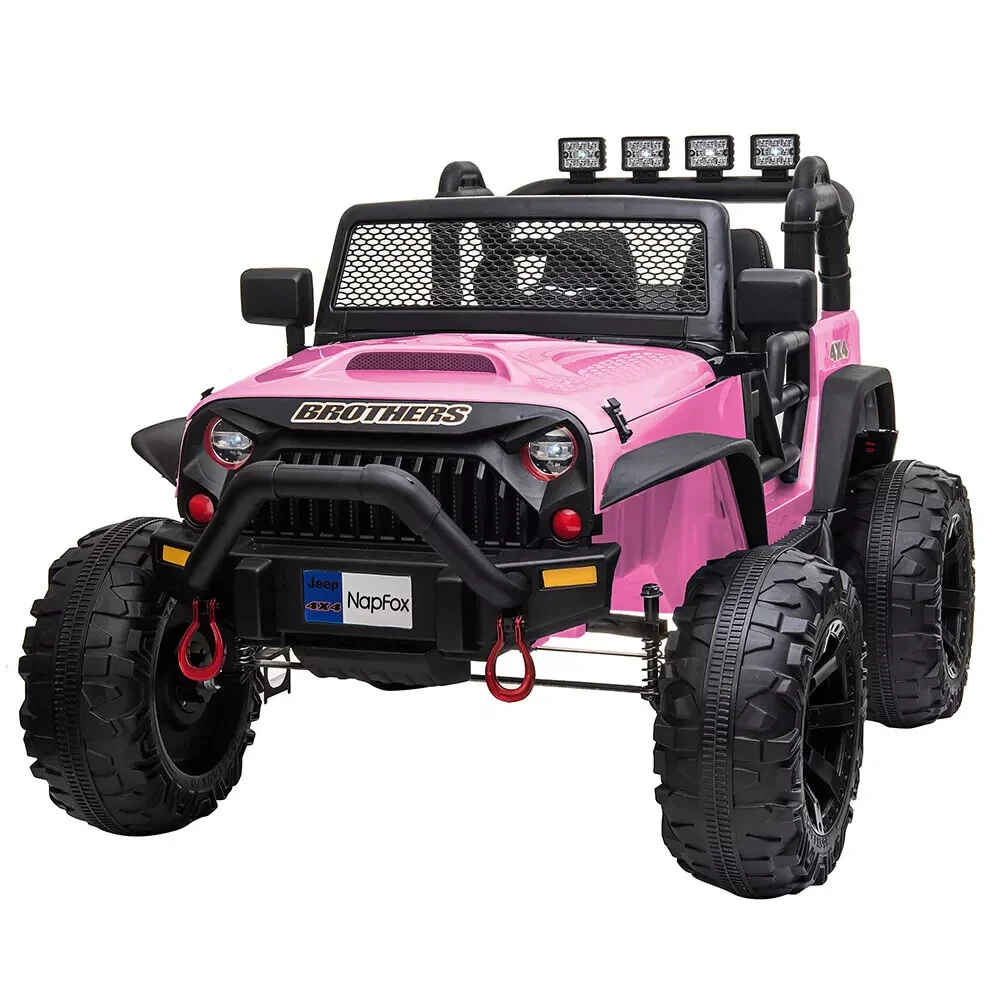 12V Electric Kids Ride-On Jeep Truck Car with Remote Control, LED Lights, MP3, and 2 Seats - Image 8