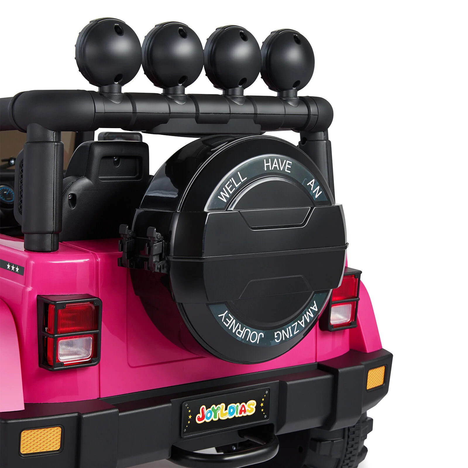 Electric 12V Pink Kids Ride On Jeep with USB, LED, Bluetooth, and RC Control - Image 18